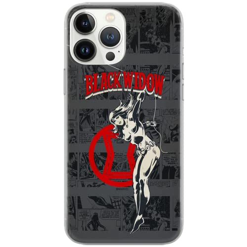 ERT GROUP etui na telefon Huawei P30, case oryginalny i oficjalnie licencjonowany przez Marvel, wzór Czarna Wdowa 006, optymalnie dopasowane, plecki z TPU