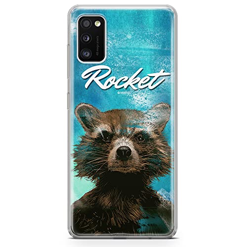 Etui Rocket 006 Marvel Nadruk pełny Niebieski Producent: Samsung, Model: A41