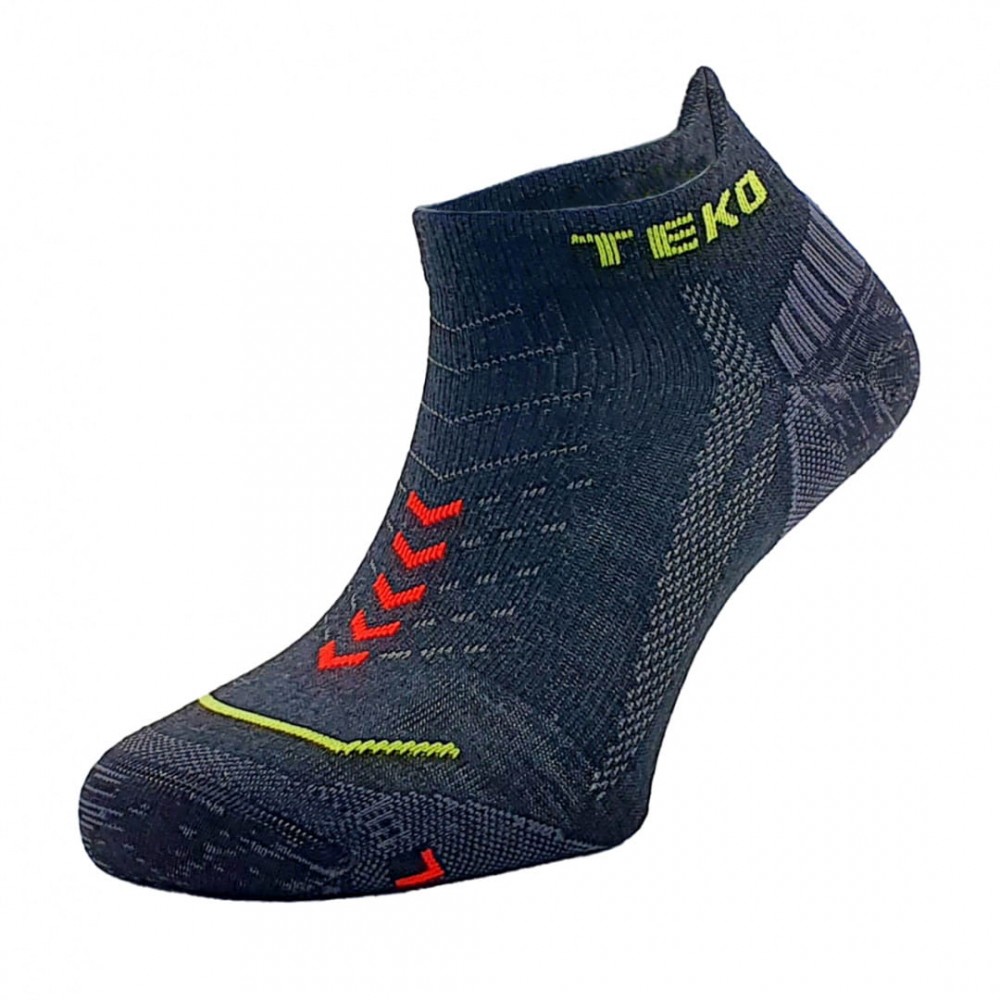 Skarpety stopki z merino Teko ecoRUN ultra Low Cut Ultralight Cushion 1.0 Black
