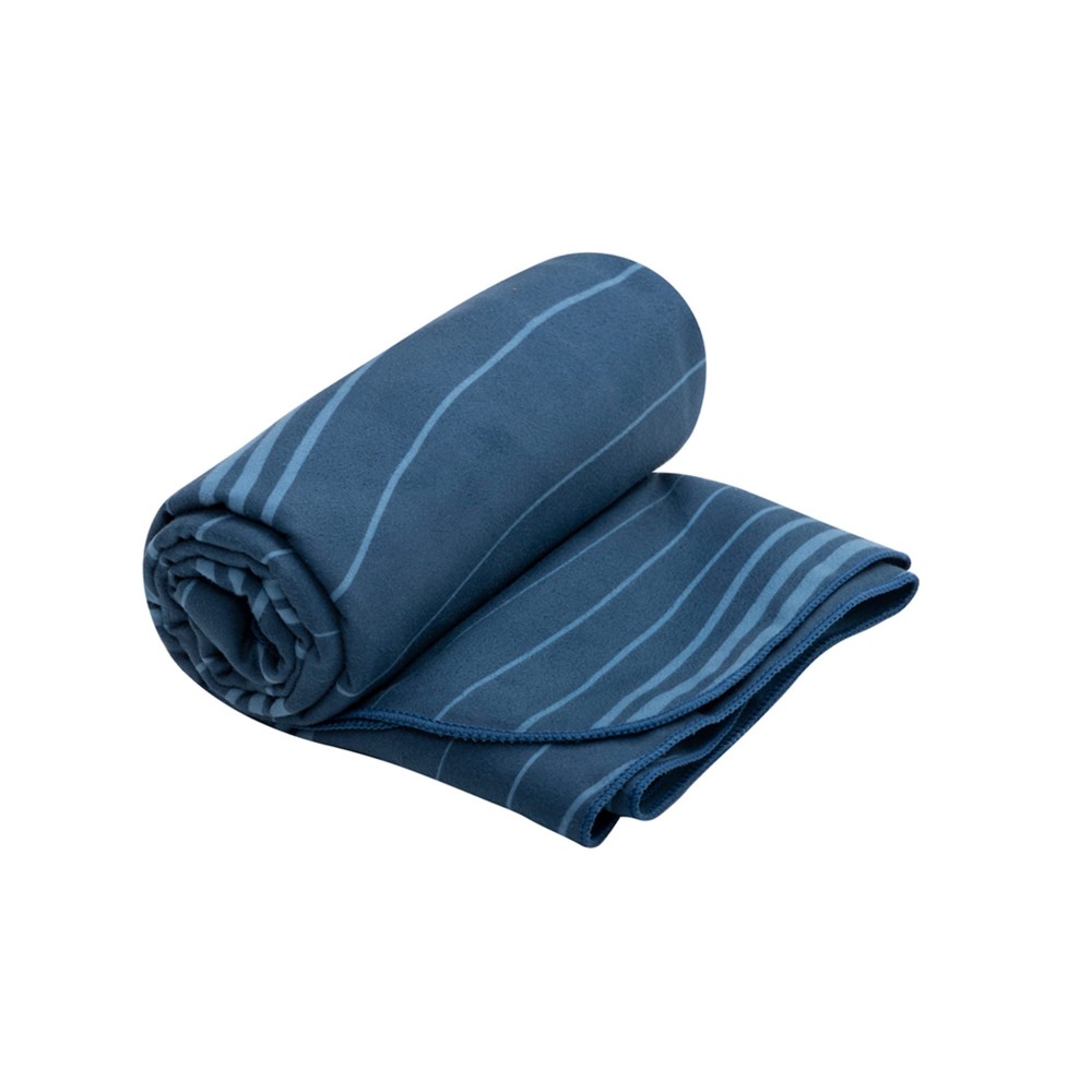 Ręcznik szybkoschnący Sea To Summit Drylite Towel XL 150x75 cm Atlantic Wave granatowy wzór