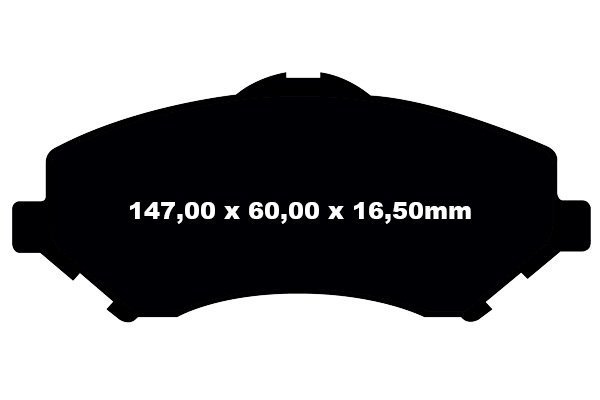 Przednie klocki GreenStuff + NACINANE tarcze hamulcowe 302mm EBC seria USR Volkswagen Routan -2012