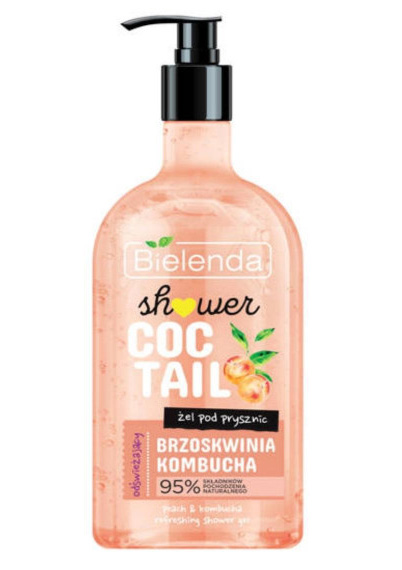 Bielenda Shower Coctail Żel pod prysznic odświeżający Brzoskwinia & Kombucha 400ml 134645