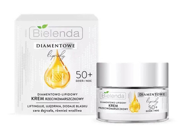 Bielenda Diamentowe Lipidy Diamentowo–lipidowy krem przeciwzmarszczkowy 50+ Dzień/Noc 50ml