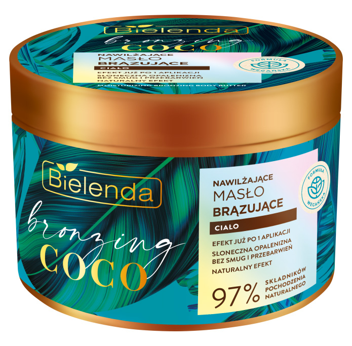 Bielenda BRONZING COCO Nawilżające masło brązujące do ciała, 200ml