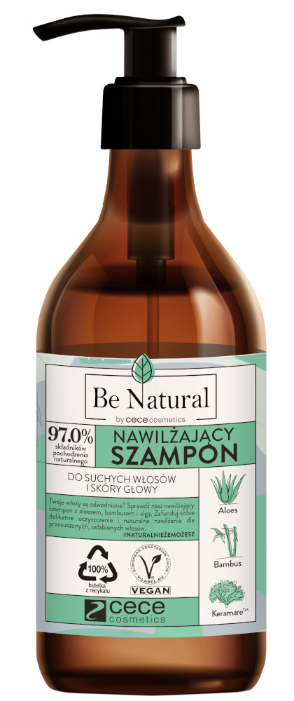 CeCe Be Natural nawilżający szampon z aloesem bambusem i algą 270ml