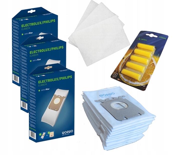 12x Worki Do Odkurzacza Electrolux ELMB01K +zapach