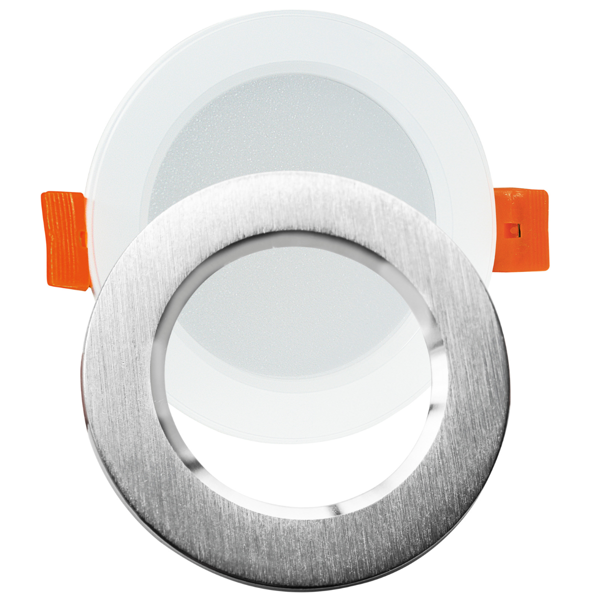 Oczko podtynkowe 4,8W LED ZOE biały/srebrny 321183 GOLDLUX (SANICO)