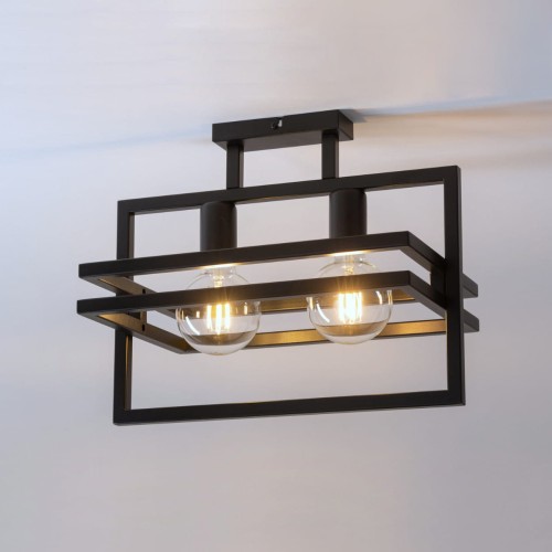 Merci lampa sufitowa 2-punktowa czarna 32403