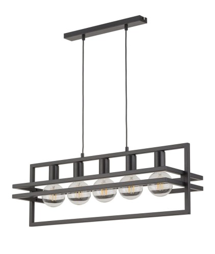 Merci lampa wisząca 5-punktowa czarna 32397