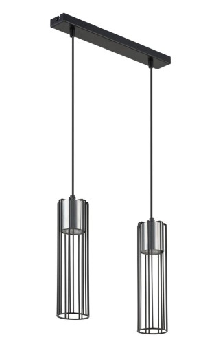 Fobia lampa wisząca 2-punktowa czarna/srebrna 33451