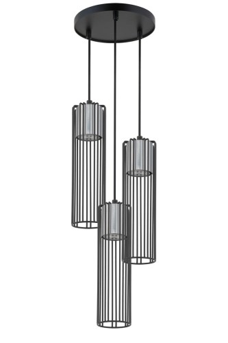 Fobia lampa wisząca 3-punktowa czarna/srebrna 33457