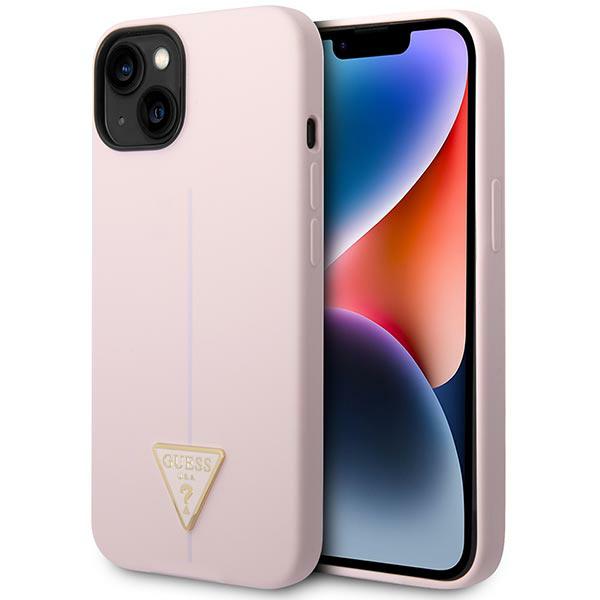 Guess GUHCP14MSLTGU iPhone 14 Plus 6,7` fioletowy/purple hardcase Silicone Triangle