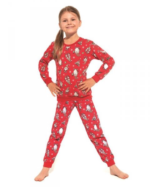 Piżamy dla dziewczynek - Cornette Young Girl 033/163 Gnomes 3 134-164 piżama dziewczęca - grafika 1