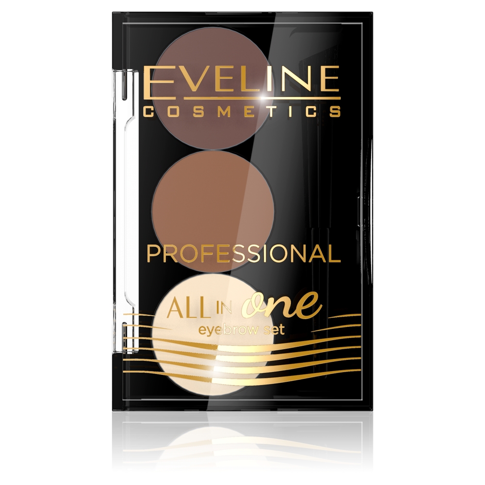 Eveline All In One Eyebrow Set cienie do brwi nr 02 1,7g