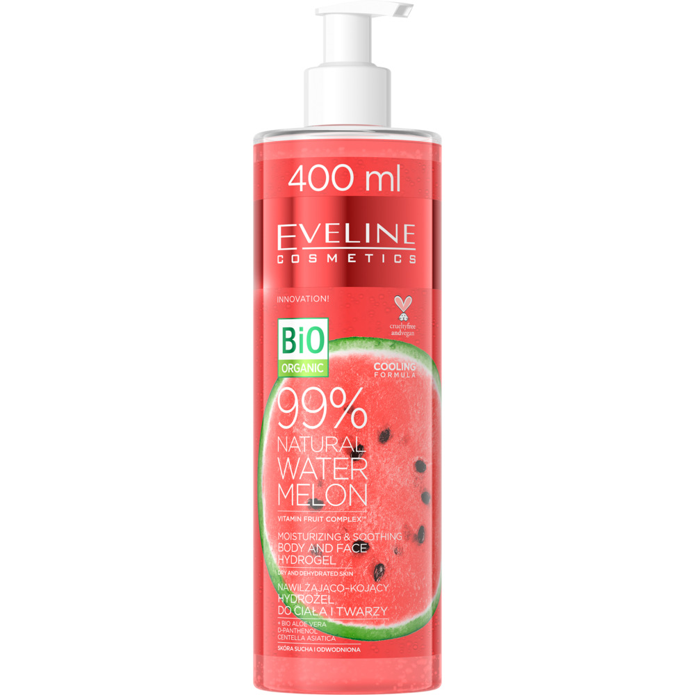 Eveline Hydrożel Watermelon 99% nawilżająco-kojący 400ml