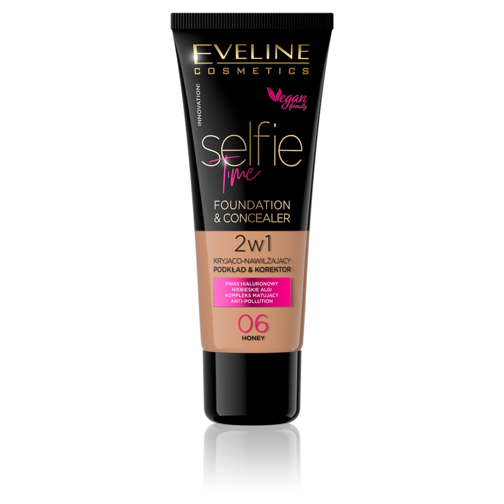 Eveline Selfie Time Foundation & Concealer 06 Honey 30ml