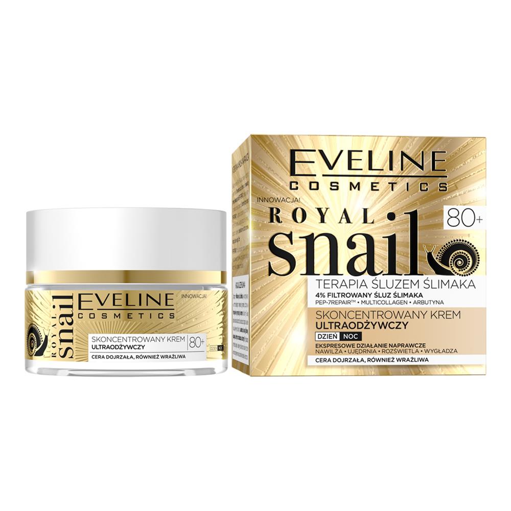 Eveline Cosmetics Cosmetics Royal Snail 80+ skoncentrowany krem ultraodżywczy dzień/noc 50ml 65640-uniw