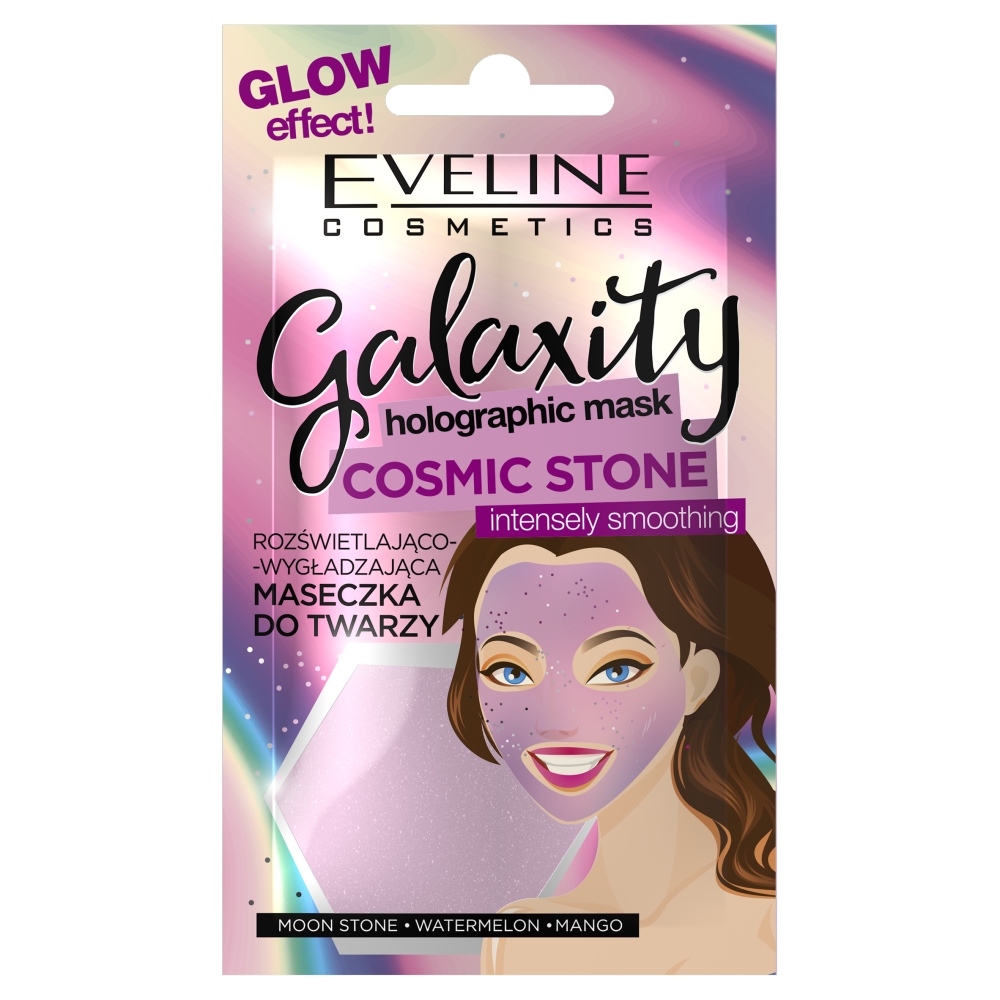 Eveline Cosmetics Galaxity Holographic Mask rozświetlająco-wygładzająca maseczka holograficzna do twarzy 10ml 98797-uniw