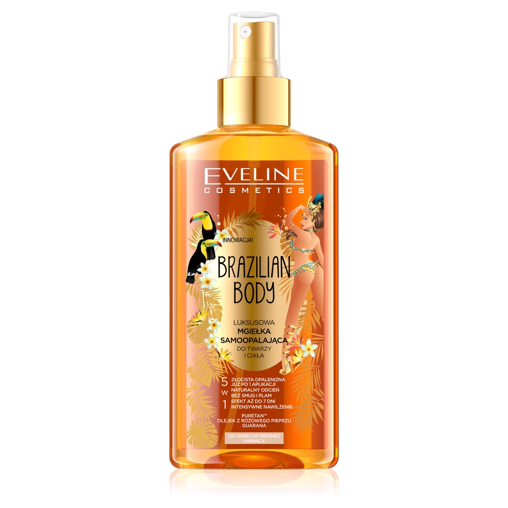 Eveline Brazilian Body Luksusowa Mgiełka samoopalająca do twarzy i ciała 5w1 150ml SO_111004