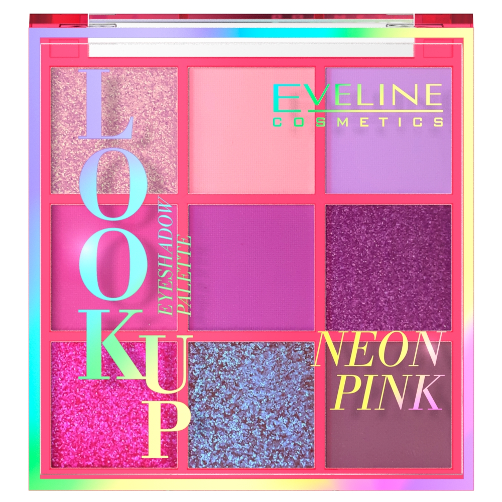 Eveline Look Up Paletka cieni do powiek 9) Neon Pink 1szt