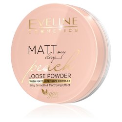 Eveline Matt My Day Peach Sypki puder brzoskwiniowy 6g 42234-uniw