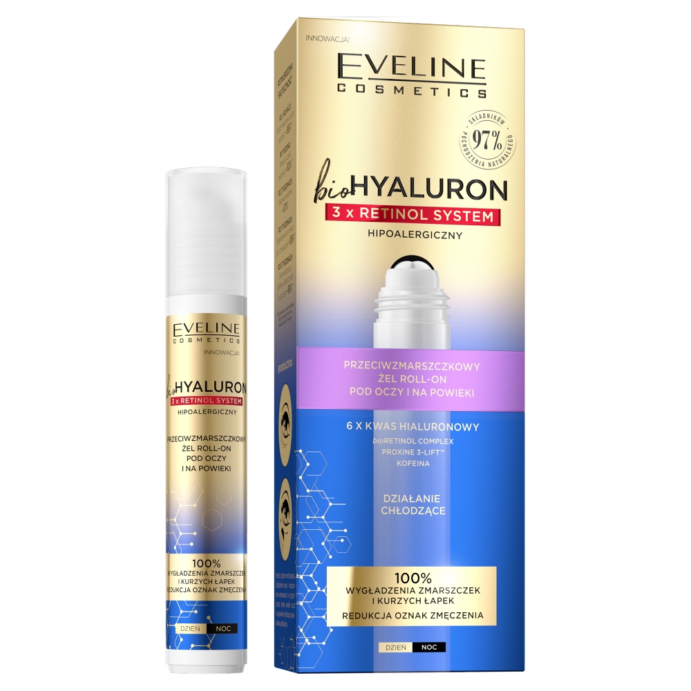 Eveline BIOHYALURON 3XRETINOL Roll-On 15 ml