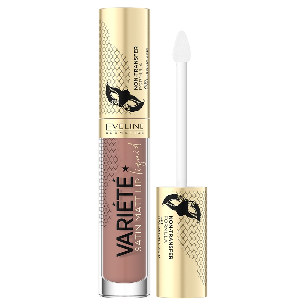 Eveline Cosmetics Cosmetics Variete Satin Matt Lip Liquid matowa pomadka w płynie 01 4,5ml