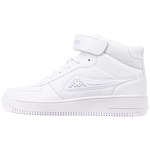 Kappa Adult Unisex Bash Mid wysoka Sneaker - biały - 41 EU 242610_1014