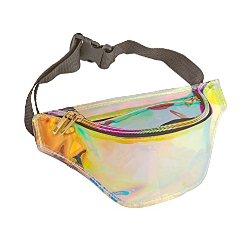 Widmann 29361 - lata 80. Holograficzna torba na pasek, akcesoria, karnawał, impreza tematyczna