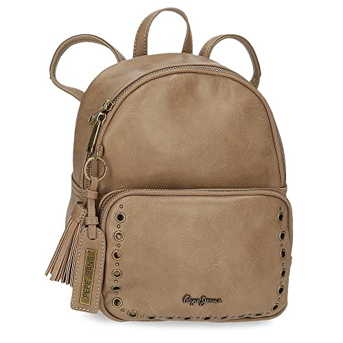 Pepe Jeans Camper Plecak na co dzień, beżowy, 20 x 25,5 x 10 cm, beżowy, plecak na co dzień, BEŻOWY, Plecak na co dzień
