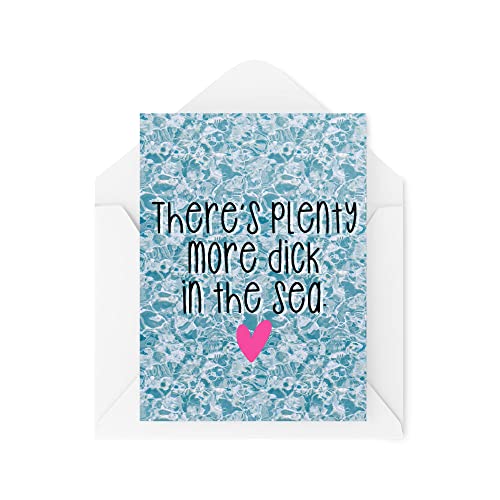 Śmieszne karty rozbicia | 'There 's Plenty More D*ck In The Sea Card' | Banter rozwodu dla niej rozwesel najlepszy przyjaciel biurowy | CBH1064