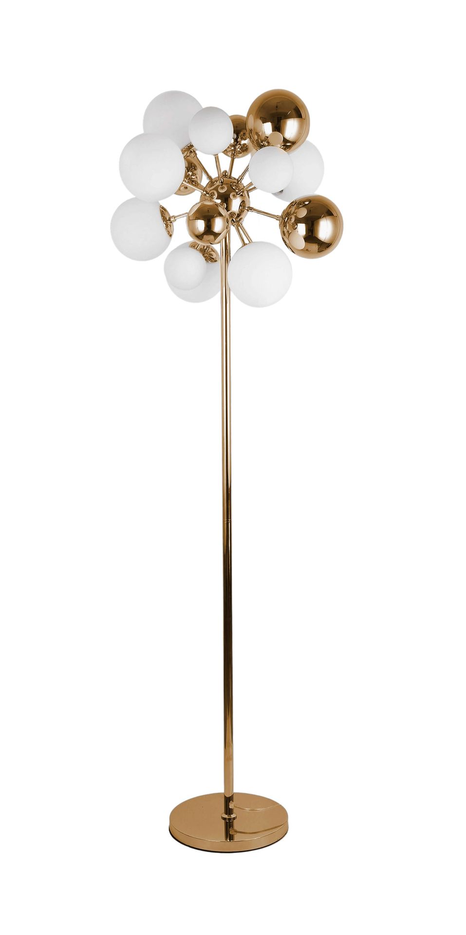 Galaksida lampa podłogowa złoto brusztynowa LDF 8565 (FGD) Lumina Deco 