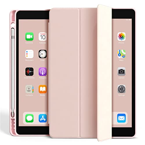 Etui do iPada Air3 10,5/iPad Pro 10,5 cala z uchwytem na długopis, inteligentne etui ochronne z funkcją automatycznego uśpienia i budzenia (różowe)