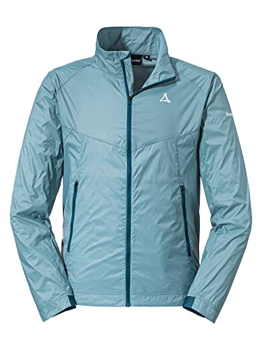 Schöffel Męska kurtka Bygstad M, wiatroszczelna kurtka turystyczna, wiatrówka z chłodzącymi grafitowymi włóknami