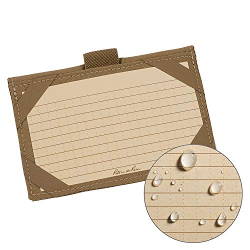 Rite in the Rain Odporny na warunki atmosferyczne portfel na karty indeksowe: Tan Cordura® pokrowiec z tkaniny, 25 jasnobrązowych kart indeksowych 7,6 cm x 12,7 cm (nr C991T)