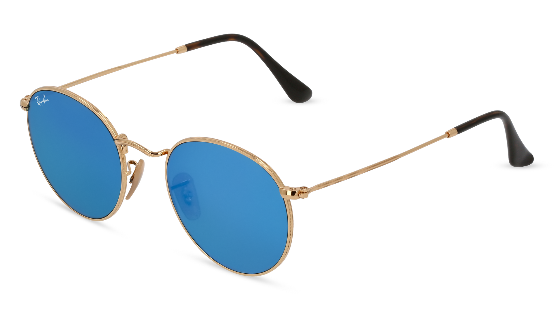 Ray Ban Round Metal Flat Lenses RB3447N 001/9O