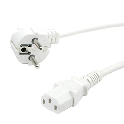Value Kabel zasilający Kabel PowCable straight IEC Conn white1.8 m - 19.99 (19.99.1019-50)