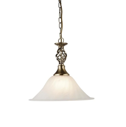 Searchlight Mosiężna lampa wisząca CAMEROON, 1-punktowa