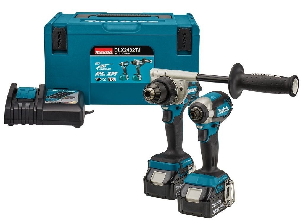 Zestaw combo Makita DLX2432TJ DDF486 + DTD153 2x5.0Ah