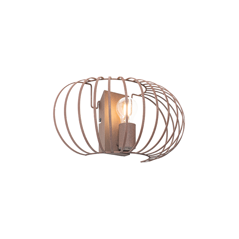QAZQA Designerska lampa ścienna rdzawobrązowa 39 cm - Johanna