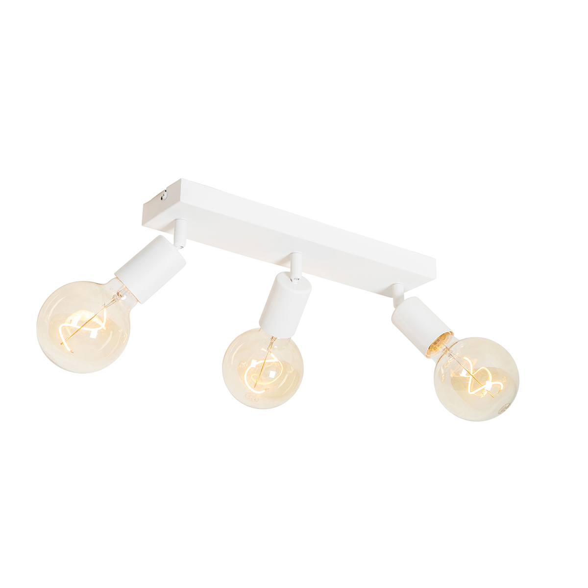 QAZQA Nowoczesny reflektor biały prostokątny 3-punktowy - Facil