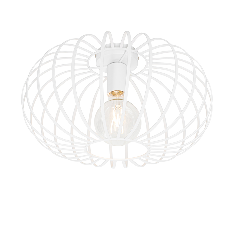 QAZQA Designerska lampa sufitowa biała 39 cm - Johanna