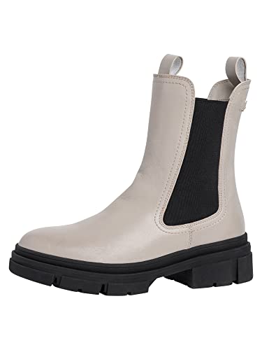 Tamaris Damskie sztyblety Chelsea, Comfort Lining, wkładka dotykowa, Grey Comb, 39 EU