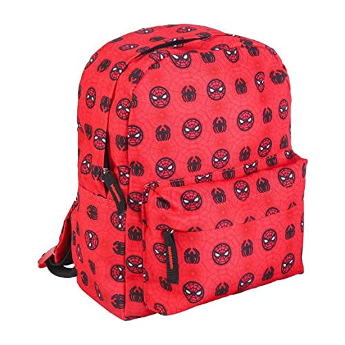 CERDÁ LIFE'S LITTLE MOMENTS Plecak przedszkola Spiderman z 2 kieszeniami, ergonomicznym plecami i regulowanymi wyściełanymi uchwytami, unisex dzieci, wielokolorowy, jeden rozmiar, Wielobarwny