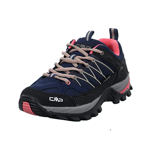 CMP Damskie buty trekkingowe Rigel Low Wmn Wp Walking, niebieskie, koralowe, rozmiar 5, Niebieski Corallo, 38 EU