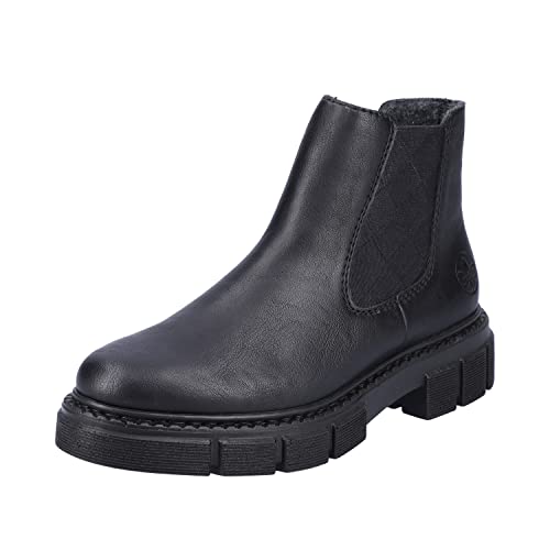 Rieker Damskie sztyblety Chelsea Boots M3854, czarny, 41 EU