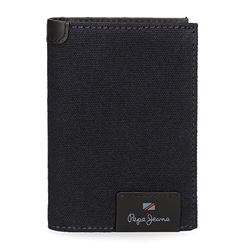 Pepe Jeans Hilltop pionowy portfel z portfelem, unikalny, Niebieski, única, Portfel pionowy z portmonetką