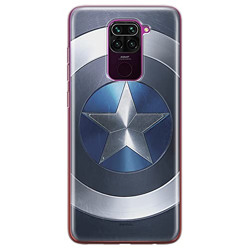 ERT GROUP etui na telefon Xiaomi REDMI NOTE 9, case oryginalny i oficjalnie licencjonowany przez Marvel, wzór Kapitan Ameryka 005, optymalnie dopasowane, plecki z TPU