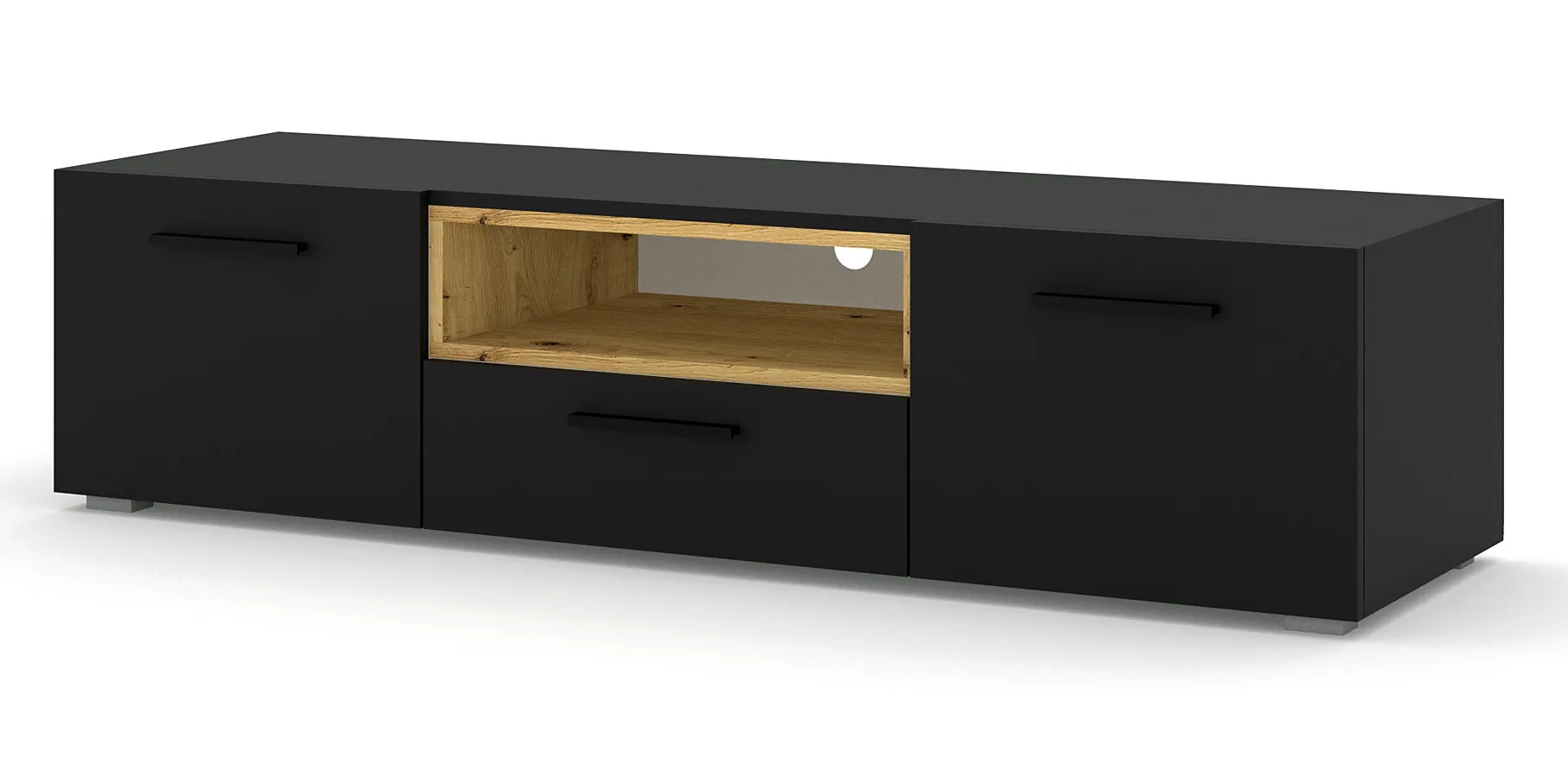 Czarna szafka rtv A3-E40