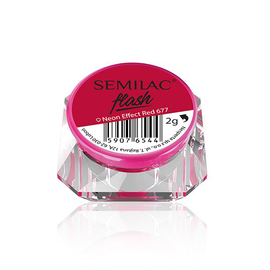 Semilac Pyłek Flash Neon Effect Red 677